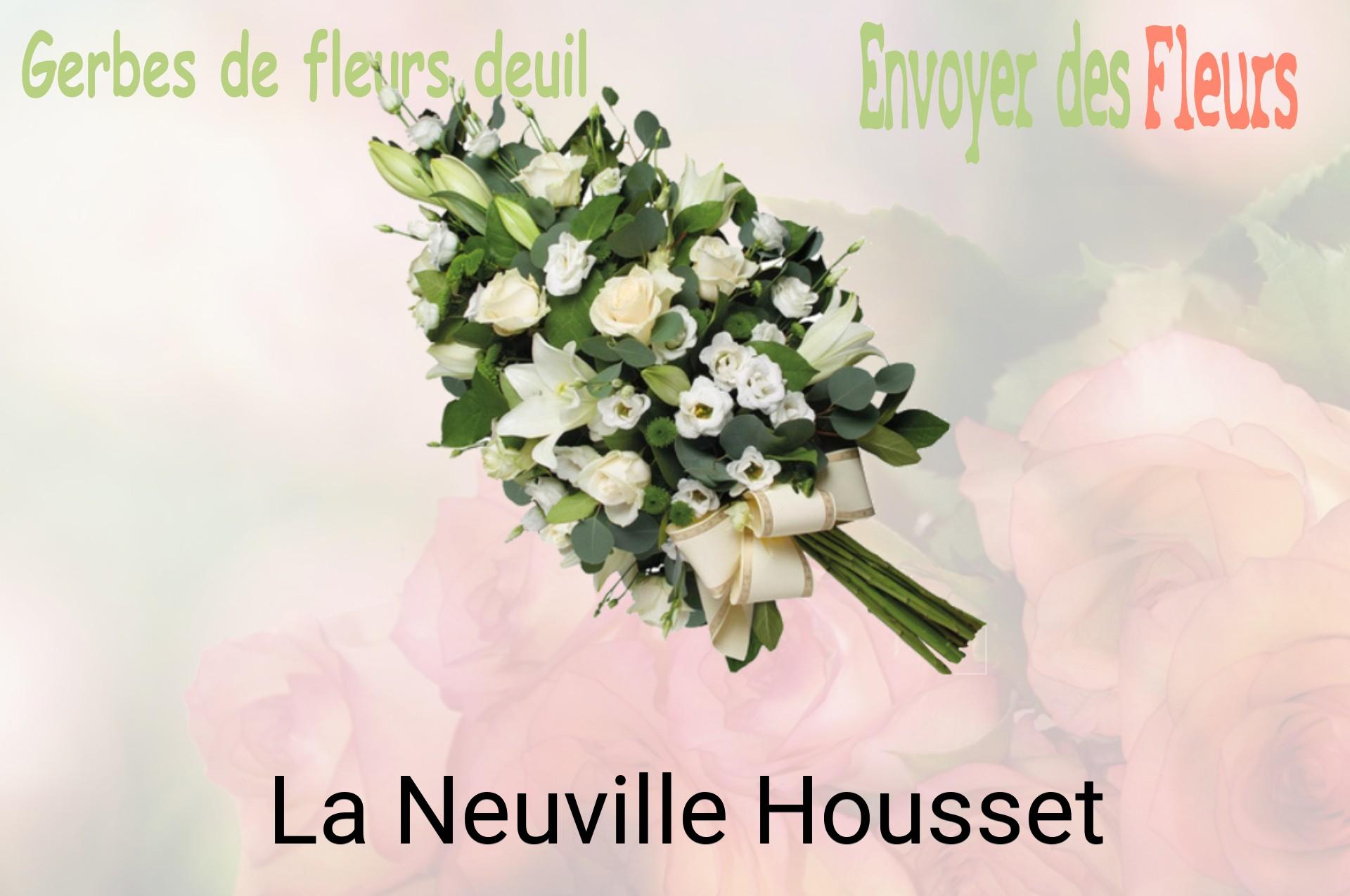 Gerbe de fleurs de deuil livrée à La Neuville-Housset